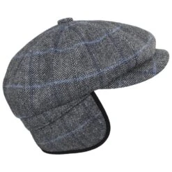 Bailey Foster Herringbone Plaid Wool Earflap Newsboy Cap 7 Bailey Foster Herringbone Plaid Wool Earflap Newsboy Cap -Novel Accessories 458322