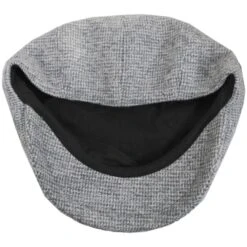 Bailey Brune Houndstooth Wool Newboy Cap 7 Bailey Brune Houndstooth Wool Newboy Cap -Novel Accessories 458454