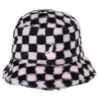 Kangol Checkerboard Faux Fur Bucket Hat -Novel Accessories 458925