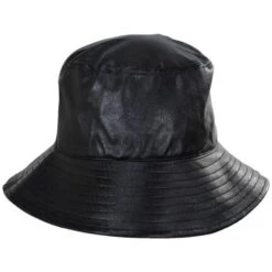 Scala Sylvie Vegan Leather Bucket Hat