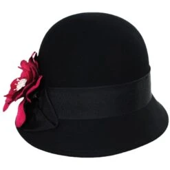 Camelia Wool Felt Cloche