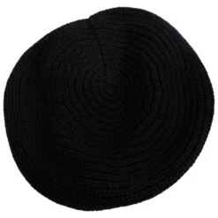 Rib Knit Wool Blend Beret -Novel Accessories 459540