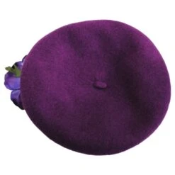 Velvet Rose Wool Beret -Novel Accessories 459549
