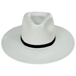 Vintage Couture Fine Line Toyo Straw Fedora Hat