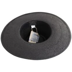 Vintage Couture Carolina Toyo Straw Fedora Hat -Novel Accessories 459773