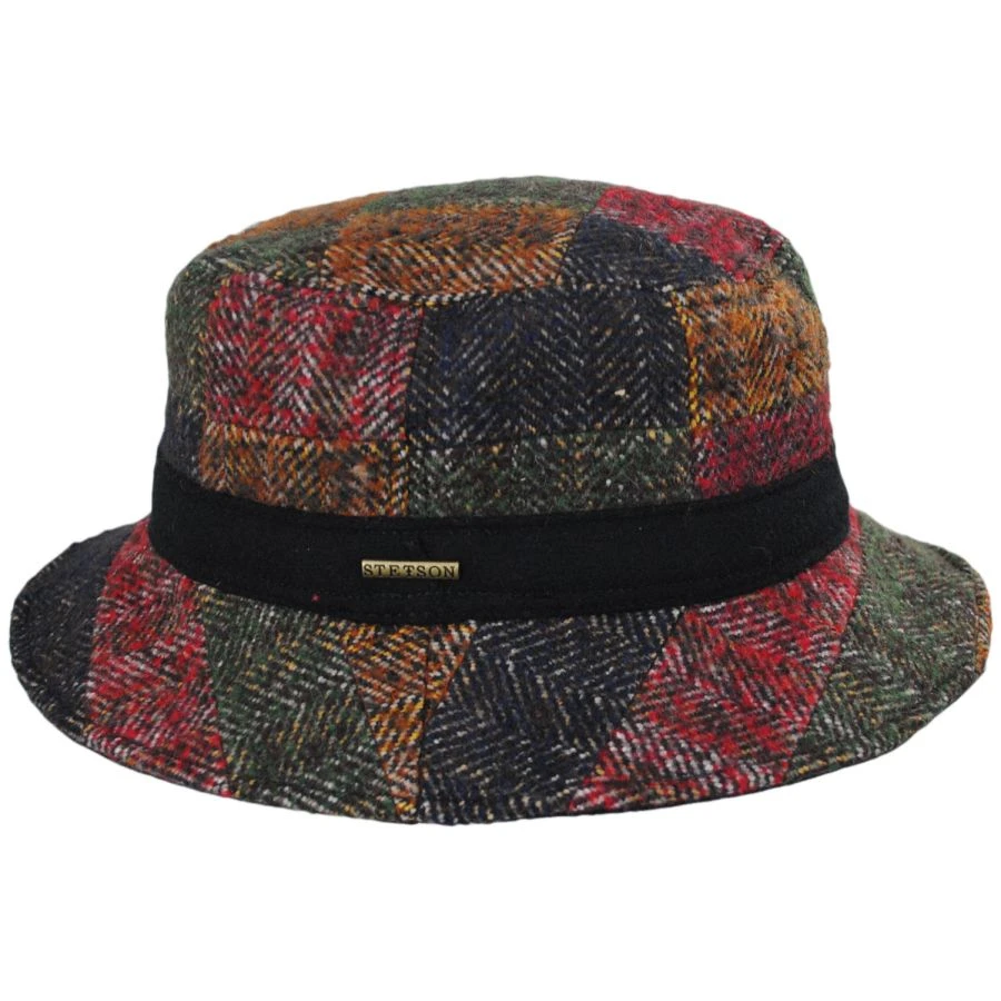 Stetson Kent Wool Blend Patchwork Bucket Hat 4 Stetson Kent Wool Blend Patchwork Bucket Hat - Image 2