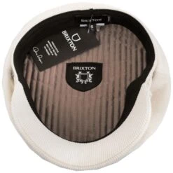 Corduroy Cotton Fiddler Cap - Off White -Novel Accessories 460844