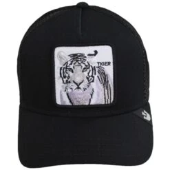 Goorin Bros White Tiger Mesh Trucker Snapback Baseball Cap