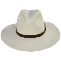 Field Proper Wool Felt Fedora Hat - Off White