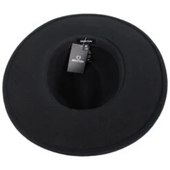 Field Proper Wool Felt Fedora Hat - Black -Novel Accessories 462617