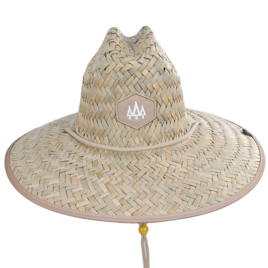 Mocha Straw Lifeguard Hat 3 Mocha Straw Lifeguard Hat