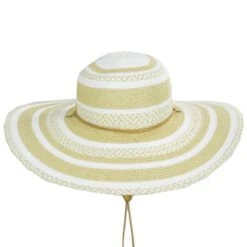 Yuri Toyo Straw Striped Swinger Hat