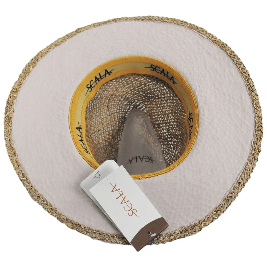 Scala Twisted Seagrass Safari Fedora Hat 5 Scala Twisted Seagrass Safari Fedora Hat - Image 3