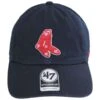 '47 BRAND Boston Red Sox MLB Cooperstown Clean Up Strapback Baseball Cap Dad Hat 2 '47 BRAND Boston Red Sox MLB Cooperstown Clean Up Strapback Baseball Cap Dad Hat -Novel Accessories 466497