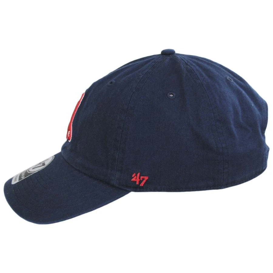 '47 BRAND Boston Red Sox MLB Cooperstown Clean Up Strapback Baseball Cap Dad Hat 4 '47 BRAND Boston Red Sox MLB Cooperstown Clean Up Strapback Baseball Cap Dad Hat - Image 2
