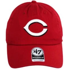 '47 BRAND Cincinnati Reds MLB Clean Up Strapback Baseball Cap Dad Hat