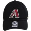'47 BRAND Arizona Diamondbacks MLB Clean Up Strapback Baseball Cap Dad Hat -Novel Accessories 466551