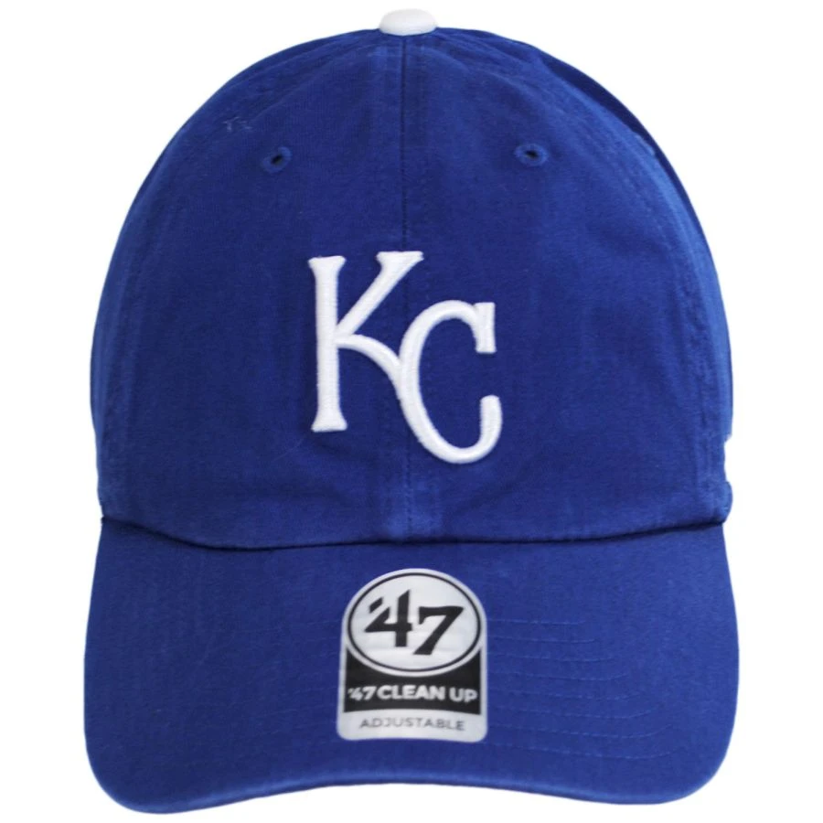 '47 BRAND Kansas City Royals MLB Clean Up Strapback Baseball Cap Dad Hat 3 '47 BRAND Kansas City Royals MLB Clean Up Strapback Baseball Cap Dad Hat