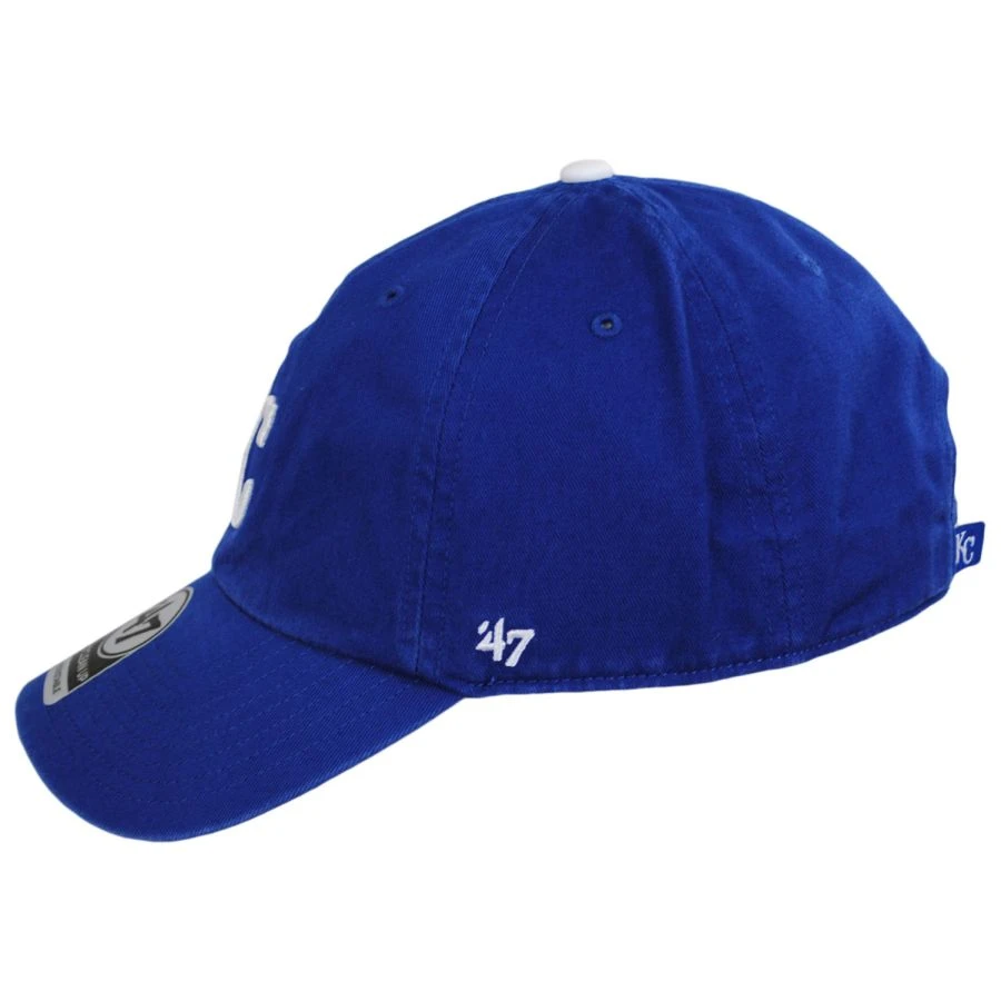 '47 BRAND Kansas City Royals MLB Clean Up Strapback Baseball Cap Dad Hat 4 '47 BRAND Kansas City Royals MLB Clean Up Strapback Baseball Cap Dad Hat - Image 2