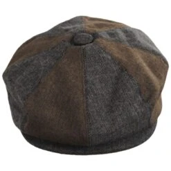 Reading Mixed Herringbone Cotton Newsboy Cap