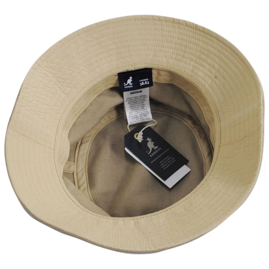 Kangol Stripe Lahinch Cotton Bucket Hat - Oatmeal 5 Kangol Stripe Lahinch Cotton Bucket Hat - Oatmeal - Image 3