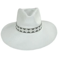 Gianna Shantung Straw Fedora Hat
