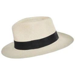 Grade 10 Panama Straw C-Crown Fedora Hat -Novel Accessories 468824