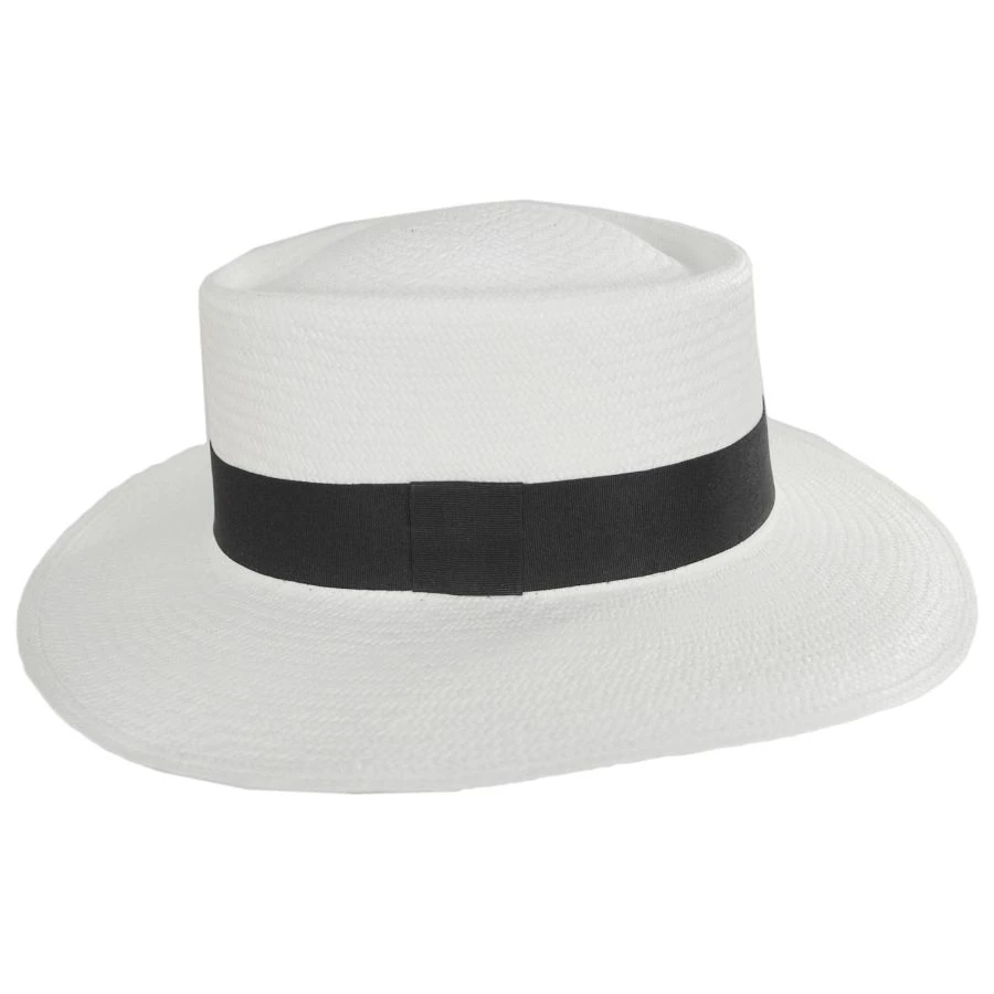 Grade 10 Panama Straw Gambler Hat 4 Grade 10 Panama Straw Gambler Hat - Image 2