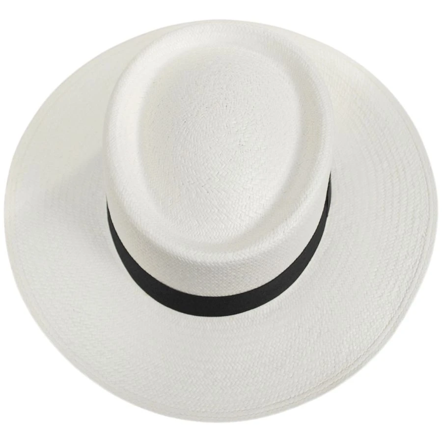 Grade 10 Panama Straw Gambler Hat 5 Grade 10 Panama Straw Gambler Hat - Image 3