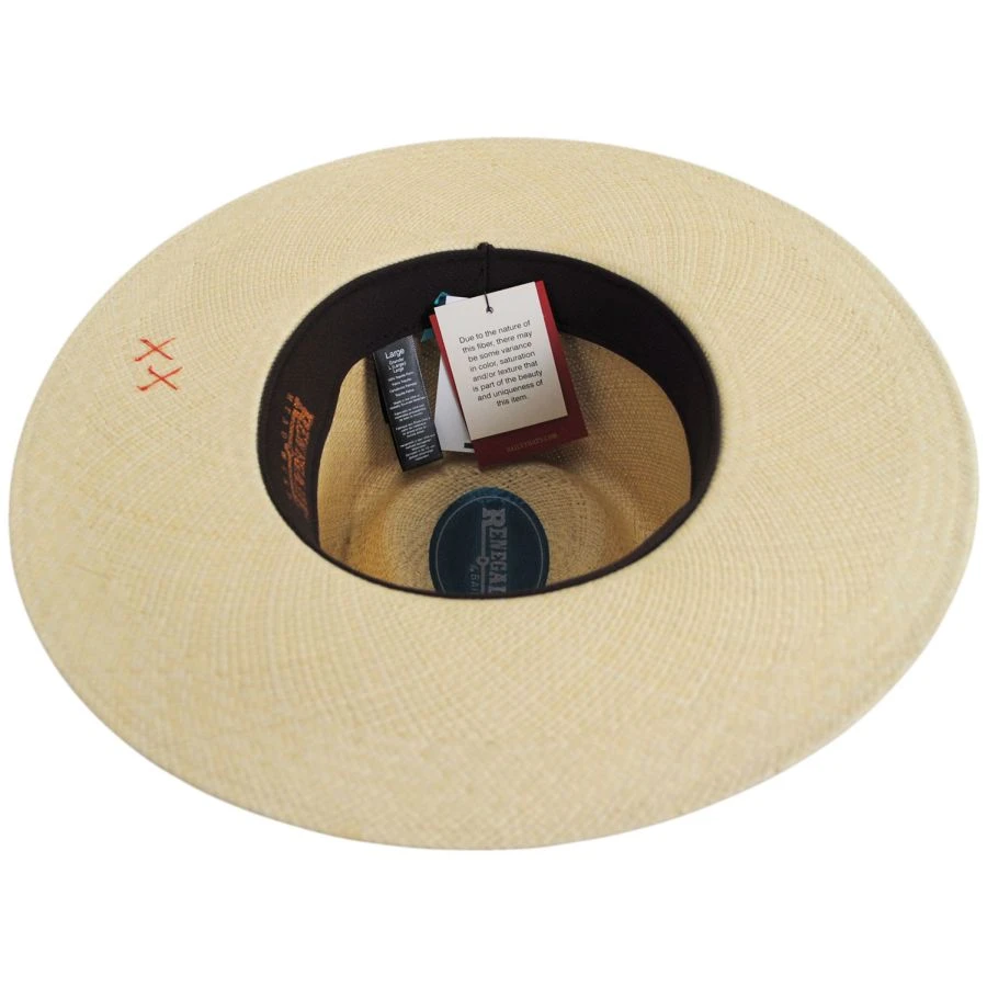 RENEGADE Foss Panama Straw Fedora Hat 5 RENEGADE Foss Panama Straw Fedora Hat - Image 3