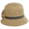 Toyo Straw Bow Cloche Hat -Novel Accessories 469160