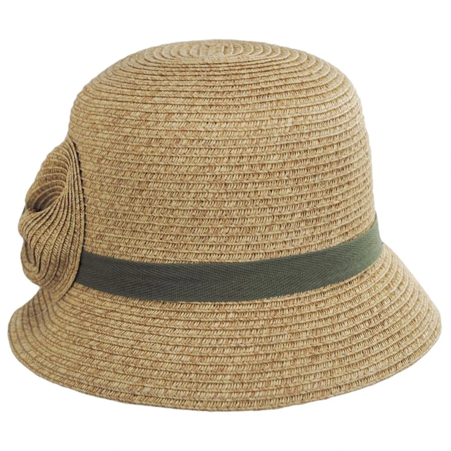 Toyo Straw Bow Cloche Hat 3 Toyo Straw Bow Cloche Hat