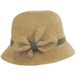 Toyo Straw Bow Cloche Hat 6 Toyo Straw Bow Cloche Hat -Novel Accessories 469163
