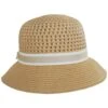 Toyo Straw Button Band Cloche Hat -Novel Accessories 469187