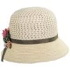 Toyo Straw Mum Flower Cloche Hat
