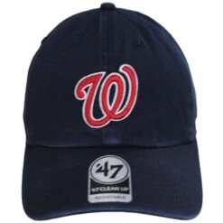 '47 BRAND Washington Nationals MLB Clean Up Strapback Baseball Cap Dad Hat