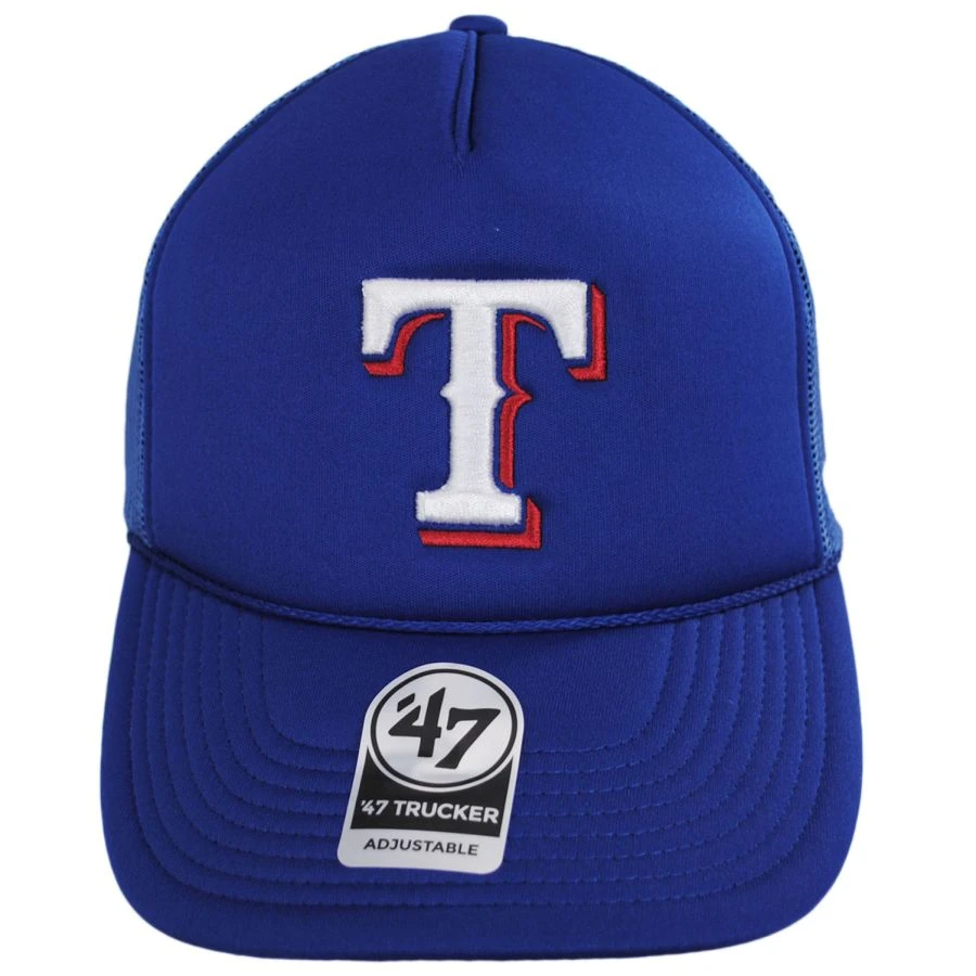 '47 BRAND Texas Rangers MLB Foam Mesh Trucker Snapback Baseball Cap 3 '47 BRAND Texas Rangers MLB Foam Mesh Trucker Snapback Baseball Cap