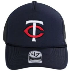 '47 BRAND Minnesota Twins MLB Foam Mesh Trucker Snapback Baseball Cap