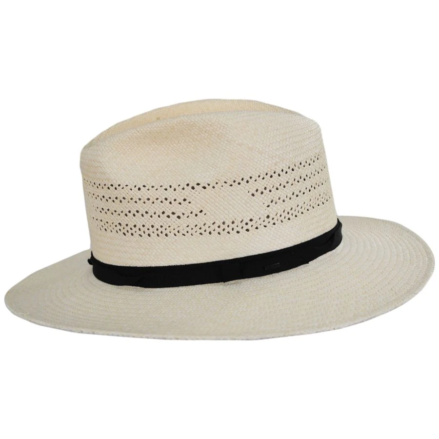 Bailey Coram Panama Straw Fedora Hat 4 Bailey Coram Panama Straw Fedora Hat - Image 2