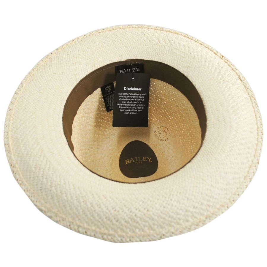 Bailey Crispin Panama Straw Fedora Hat 5 Bailey Crispin Panama Straw Fedora Hat - Image 3