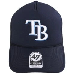 '47 BRAND Tampa Bay Rays MLB Foam Mesh Trucker Snapback Baseball Cap