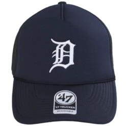 '47 BRAND Detroit Tigers MLB Foam Mesh Trucker Snapback Baseball Cap