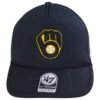 '47 BRAND Milwaukee Brewers MLB Foam Mesh Trucker Snapback Baseball Cap