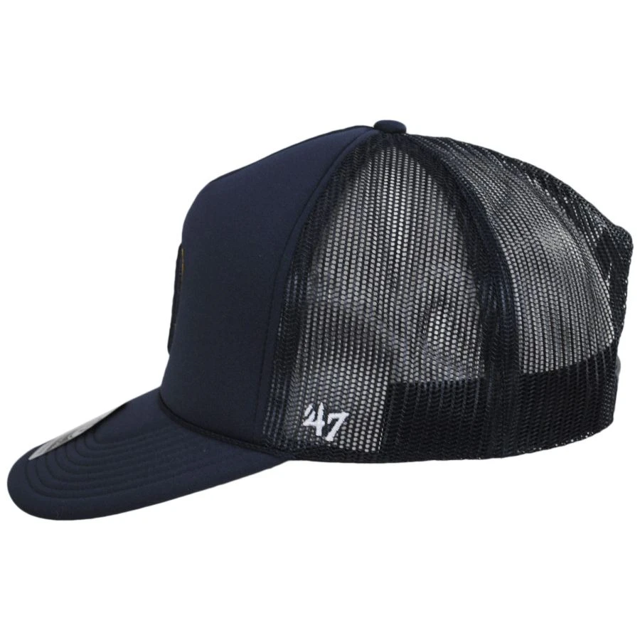 '47 BRAND Milwaukee Brewers MLB Foam Mesh Trucker Snapback Baseball Cap 4 '47 BRAND Milwaukee Brewers MLB Foam Mesh Trucker Snapback Baseball Cap - Image 2