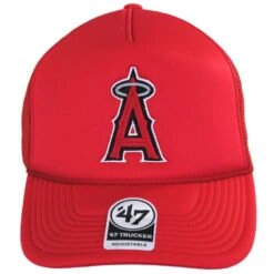 '47 BRAND Los Angeles Angels MLB Foam Mesh Trucker Snapback Baseball Cap