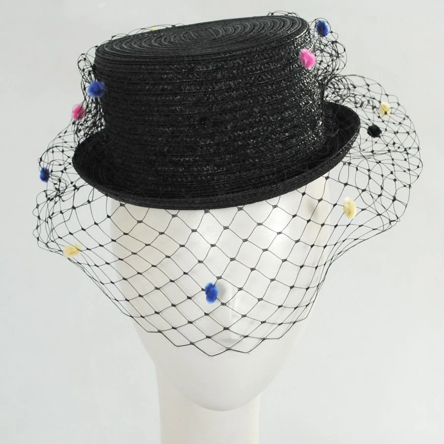Hattie Veiled Mini Top Hat 3 Hattie Veiled Mini Top Hat