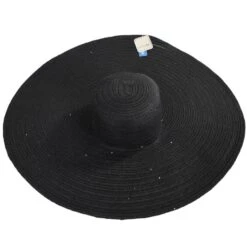 Santa Rosa Asymetrical Brim Toyo Straw Sun Hat -Novel Accessories 472182