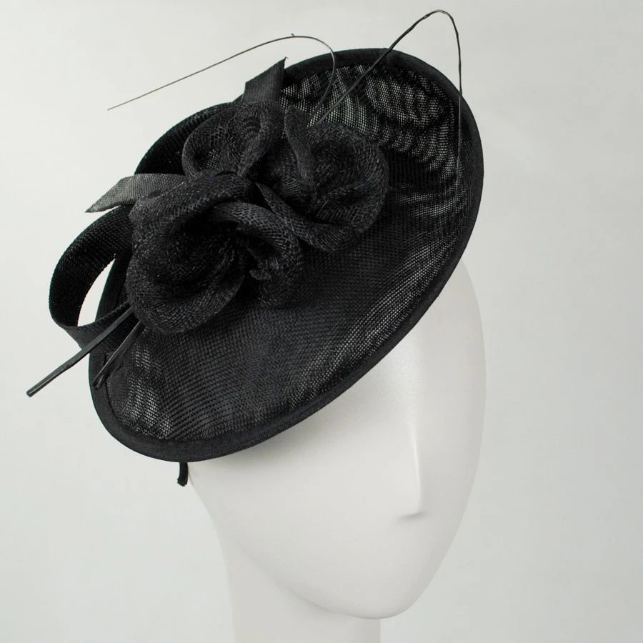 Dubois Sinamay Straw Fascinator Hat 4 Dubois Sinamay Straw Fascinator Hat - Image 2