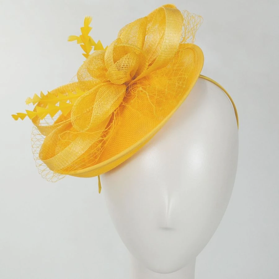 Irene Sinamay Straw Fascinator Hat 3 Irene Sinamay Straw Fascinator Hat