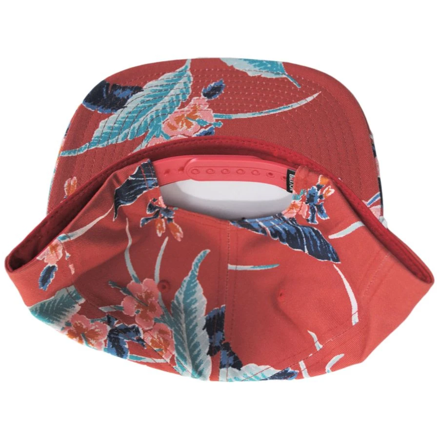 Global MP Cotton Snapback Baseball Cap - Red 5 Global MP Cotton Snapback Baseball Cap - Red - Image 3